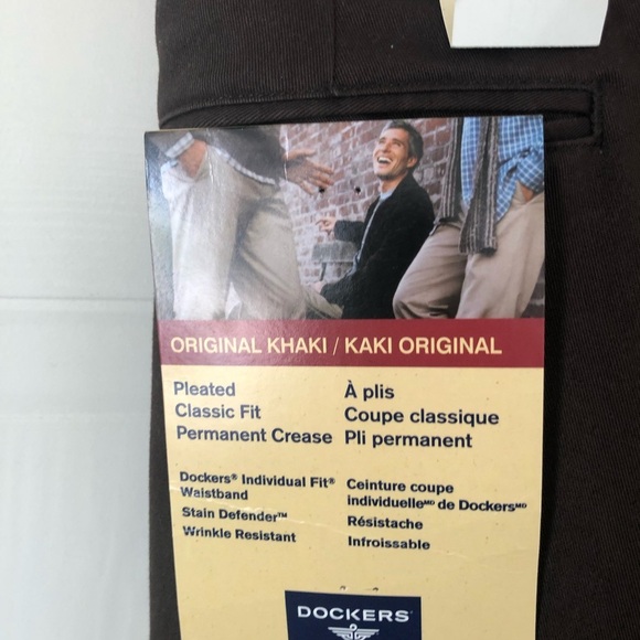 DOCKERS Classic Fit Pleated Khaki size 36x30 - Picture 8 of 16